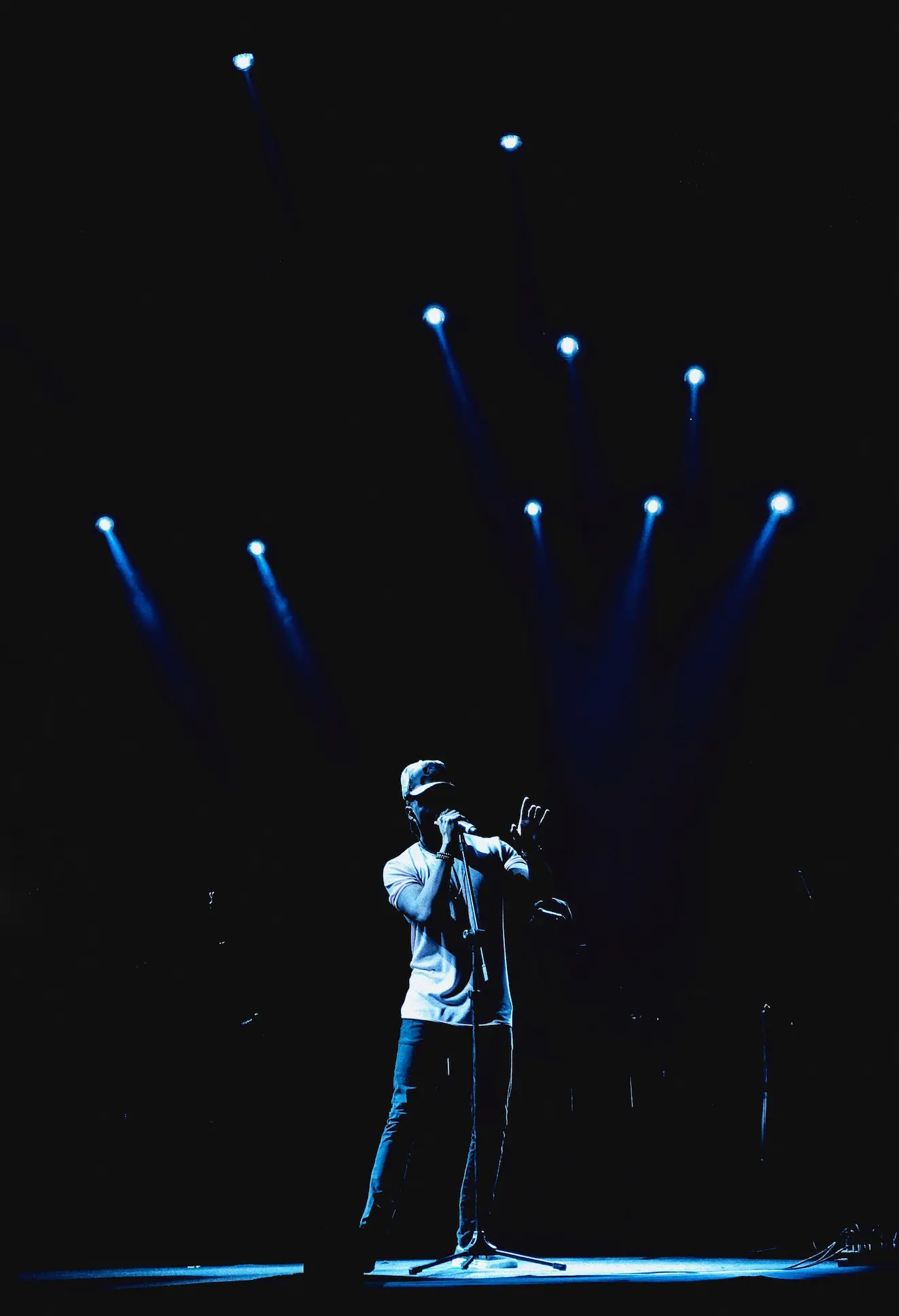 Picture of a person standing on a stage